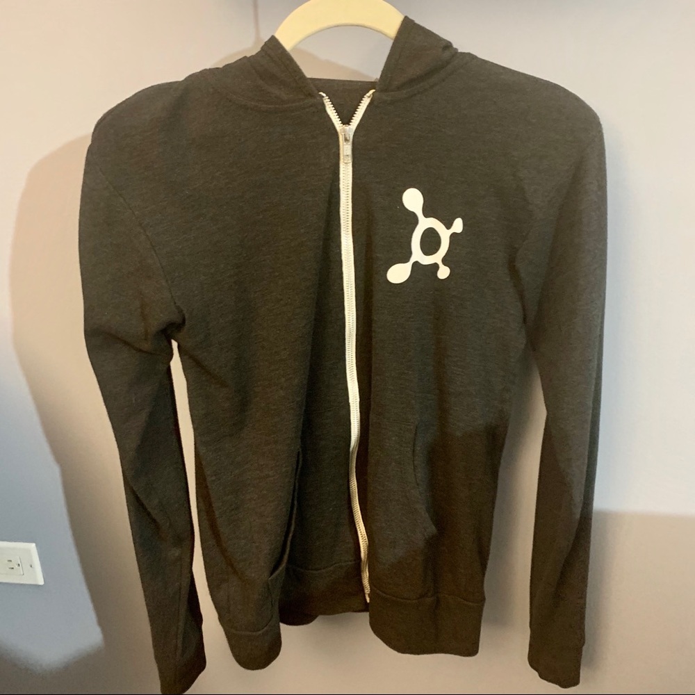 Orange Theory Fitness Gray Zip Up Hoodie - Medium